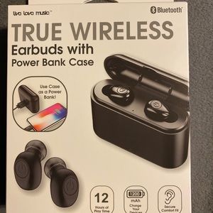 Bluetooth earbuds.